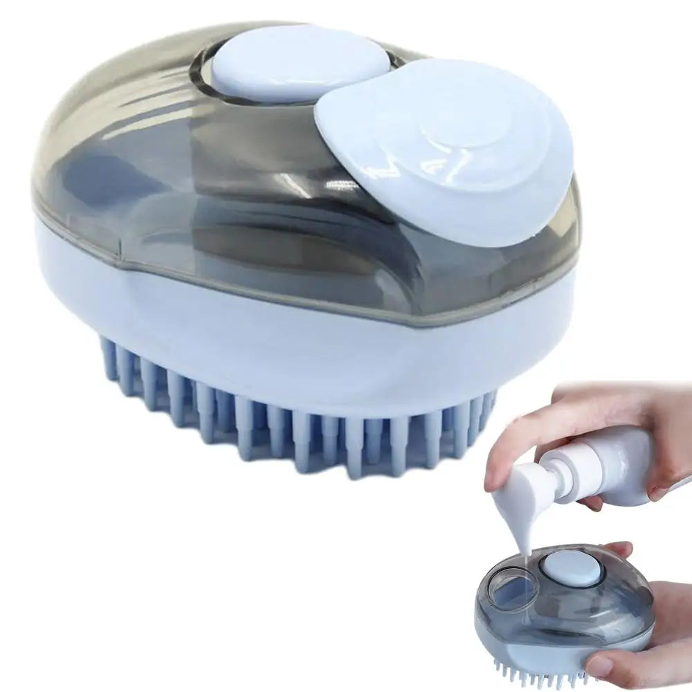 Brosse de Bain pour Chiens et Chats - Massage et Nettoyage en Profondeur