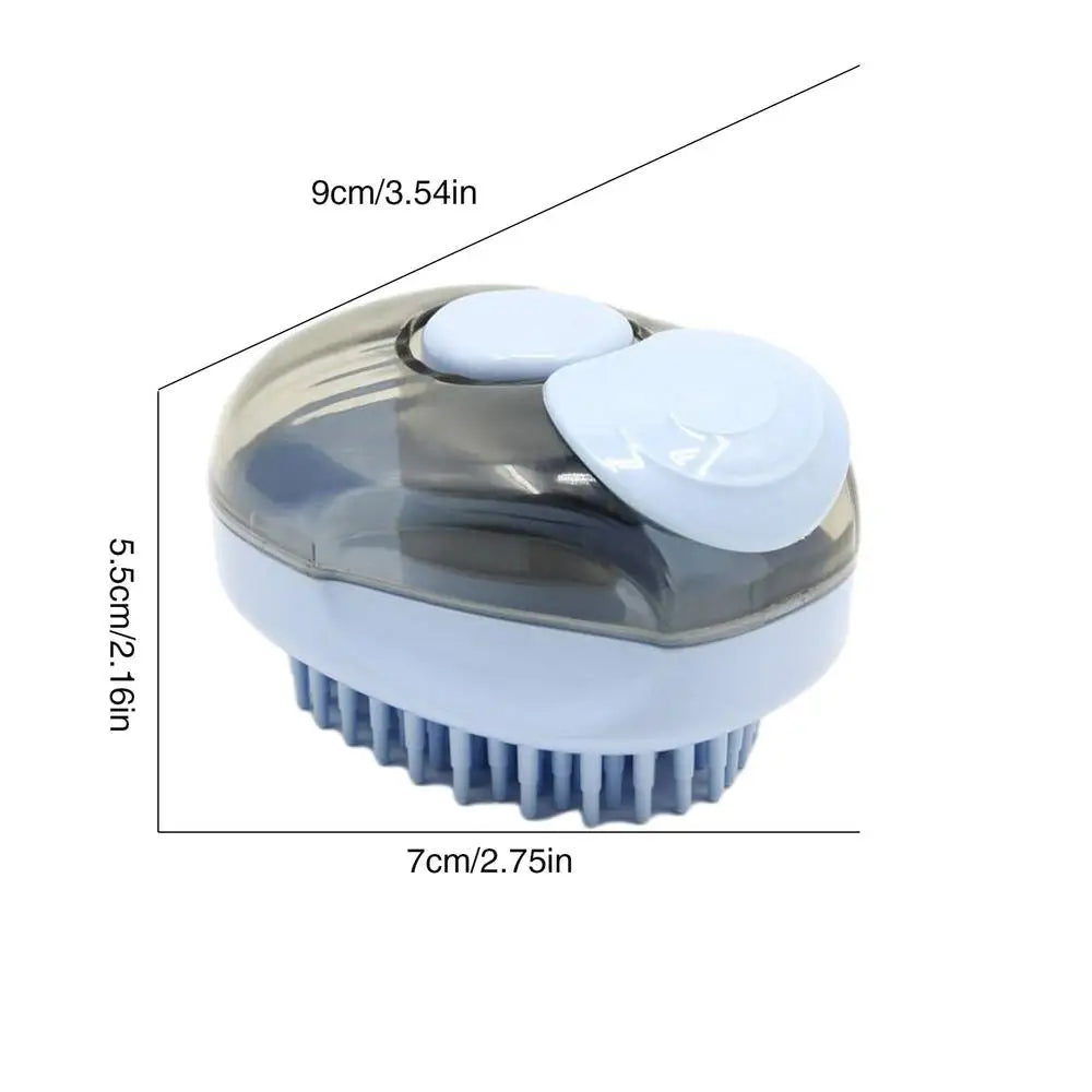 Brosse de Bain pour Chiens et Chats - Massage et Nettoyage en Profondeur