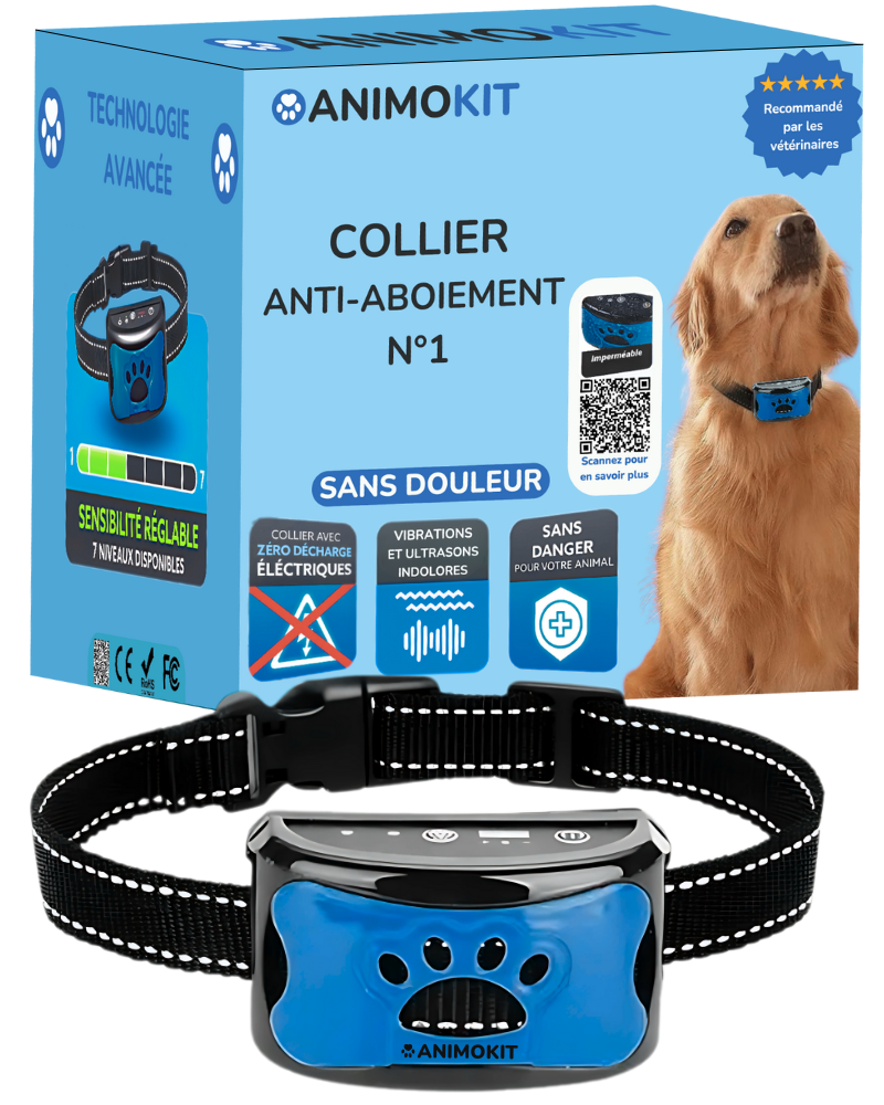 Le collier anti-aboiement sans douleur N°1 - animokit