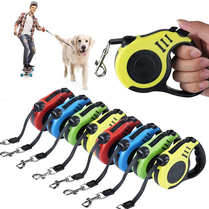 Laisse Enrouleur Automatique pour Chiens - 3M / 5M