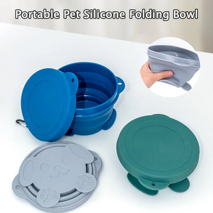 Gamelle Portable en Silicone Alimentaire pour Chiens et Chats